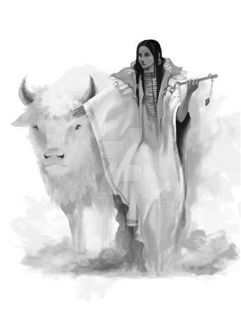 White buffalo calf woman commission by yanick17 on DeviantArt