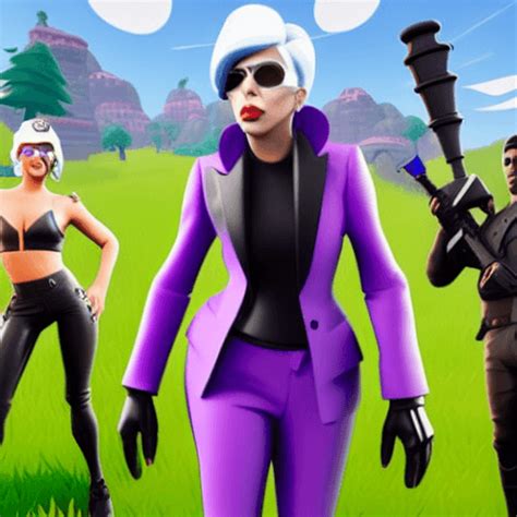 Lady Gaga in Fortnite · Creative Fabrica