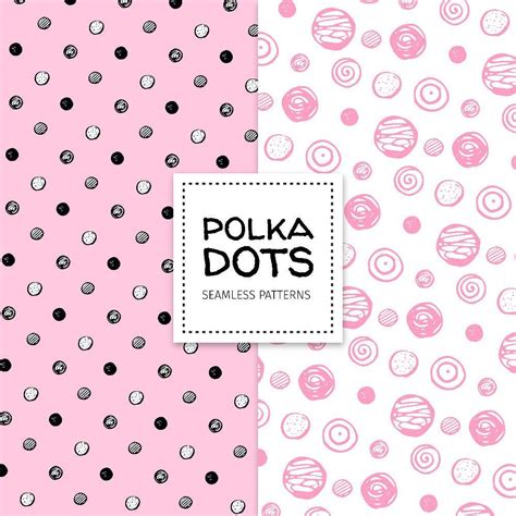 2 pink polka dot patterns 1225323 Vector Art at Vecteezy