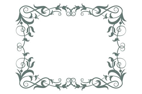 Filigree Frame. Retro Baroque Border. De Graphic by onyxproj · Creative ...