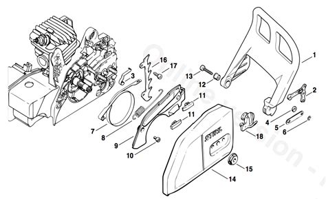 Stihl 009 chainsaw parts diagram