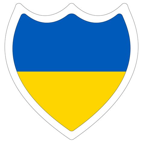 Ukraine flag in design shape. Flag of Ukraine in design shape. 25863142 PNG