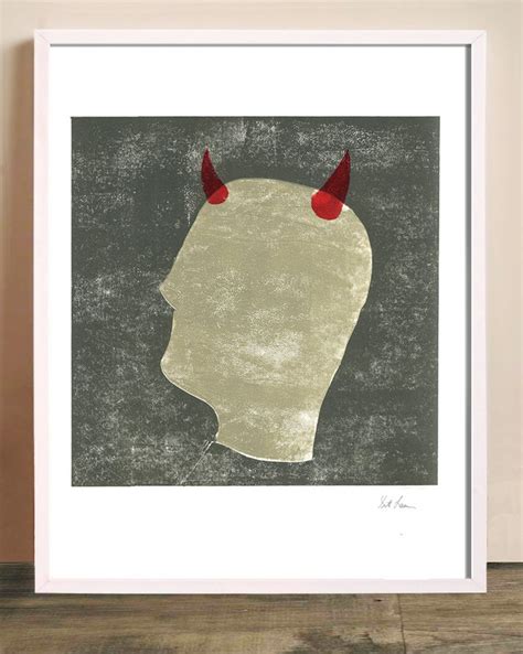 Horns Art Print Wings and Horns Angel Devil Red - Etsy