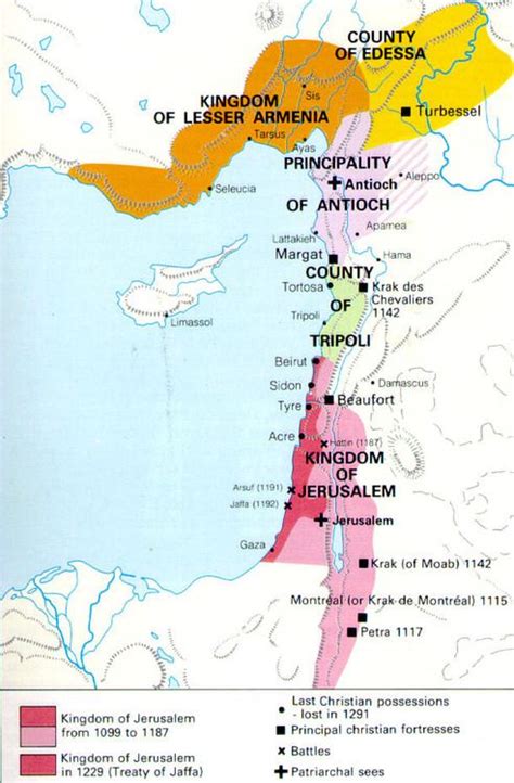 Map of Christian kingdoms established via crusades | Map, Geography map ...