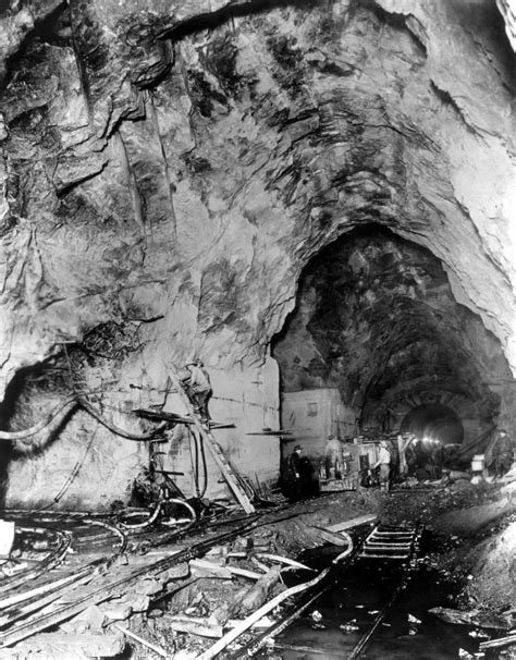 A New York Water Tunnel Under Construction Through The Bedrockof Manhattan. January 10 History ...