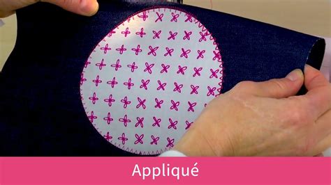 Appliqué on the Baby Lock Joy - YouTube