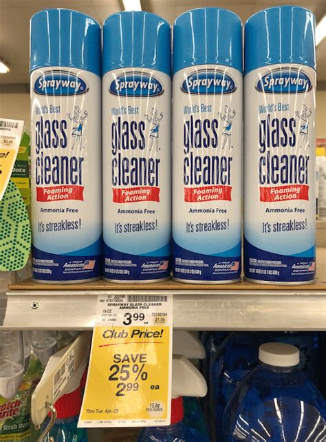 New Sprayway Glass Cleaner Coupon and Sale - Get Streak Free Windows for Just $1.99, save 50% at ...