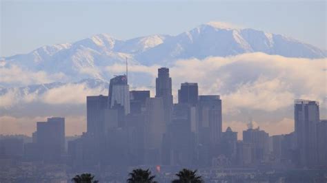 See Dramatic Views of LA With Snowy Mountains in Background – NBC Los ...