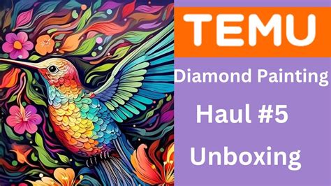 Temu Diamond Painting Haul #5 Unboxing Diamond Art - YouTube