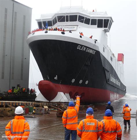 IN Pictures - Launch Of Ferry Glen Sannox At Port Glasgow - Inverclyde Now