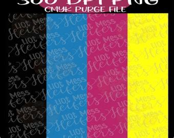 Cmyk Printer Purge - Etsy