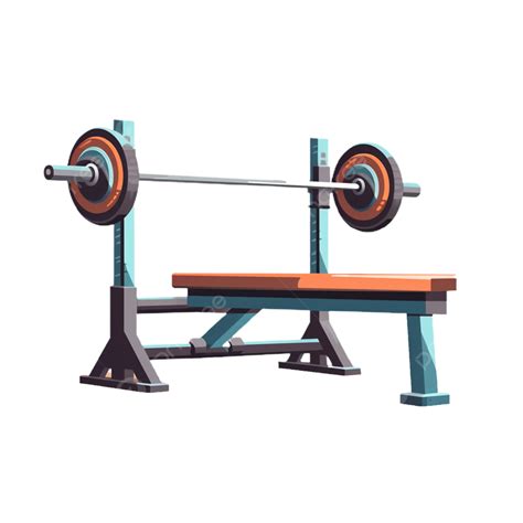 Flat Color Bench Press, Bench Press, Gym, Bench PNG Transparent Image ...