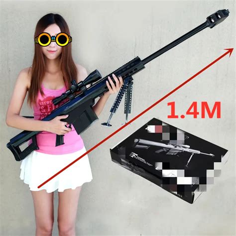 1:1 Scale M82A1 Sniper Rifle 3D Paper Model Cosplay DIY Kit Gun Weapon ...