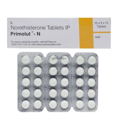 Primolut N 5 MG Tablet - Uses, Dosage, Side Effects, Price, Composition | Practo