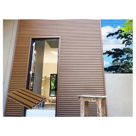 Outdoor Wood Plastic Composite Wall Panel/ WPC Wall Cladding/Exterior ...