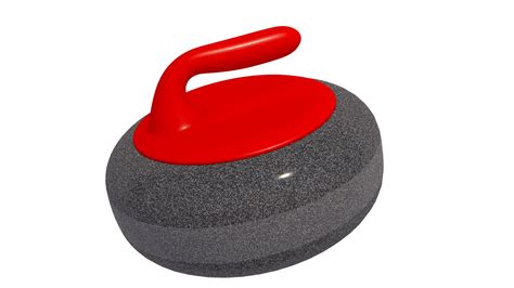 Curling Rock Red Model - TurboSquid 1790076