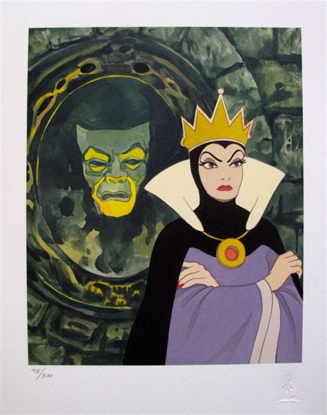 Miroir giclée art Disney BLANC NEIGE EVIL QUEEN 15" x 13" | eBay | Snow white evil queen, Disney ...