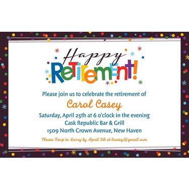 Custom Happy Retirement Celebration Invitation | Party City