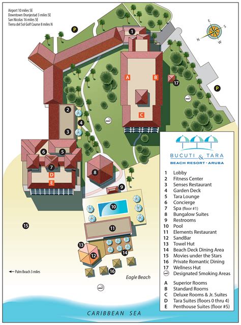 Property Map | Bucuti and Tara Beach Resort