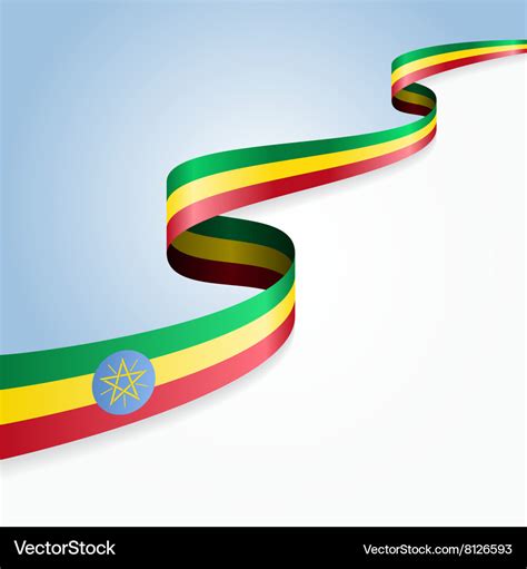 Ethiopian flag background Royalty Free Vector Image