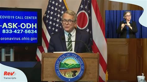 Ohio Gov. Mike DeWine COVID-19 Press Conference Transcript March 31 | Rev