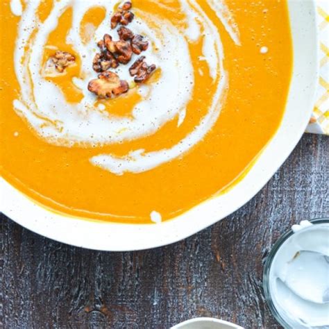 Instant Pot Butternut Squash Soup with Coconut Milk - Whole Food Recipe