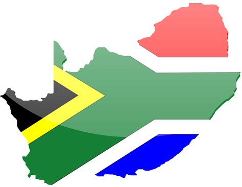 south africa flag map - Clip Art Library