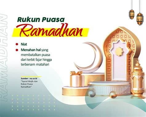 Rukun Puasa Ramadhan