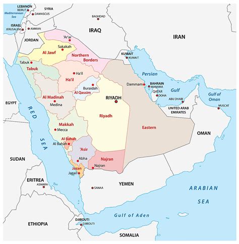 Emirates of Saudi Arabia Map Rub' Al Khali, Desert Land, Open Street Map, Physical Map ...