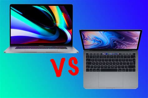 MacBook Pro 13-inch vs MacBook Pro 16-inch