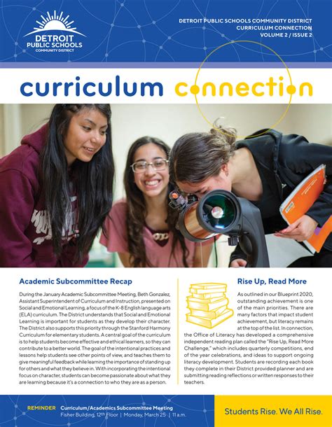 Detroit Public Schools Community District - Curriculum Connections Vol. 2/Issue 2 - Page 2-3 ...