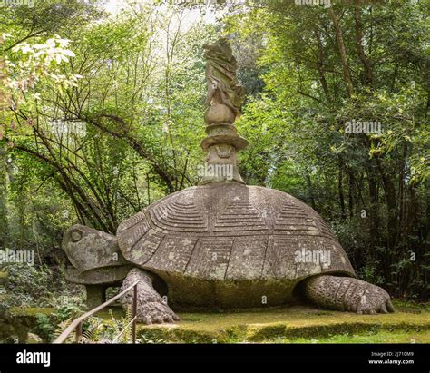 The Monsters Park, Sacred Grove in Bomarzo, Italy, Lazio. Gardens of ...