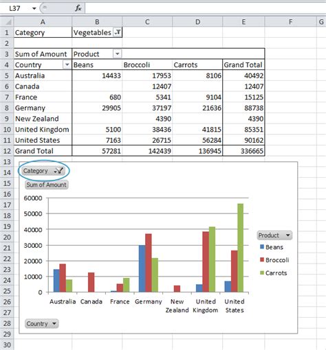 Pivot Chart in Excel - Easy Excel Tutorial Excel Hacks, Pivot Table, Hacking Computer, Work ...