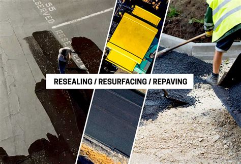 Costs and Differences of Asphalt Parking Lot Resealing, Resurfacing and Repaving