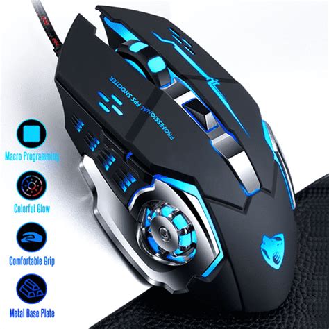 T-Wolf V6 Gaming Design RGB Mouse Price In Bangladesh | Zymak BD