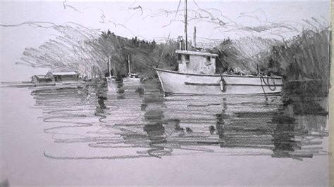 Boat Pencil Drawing