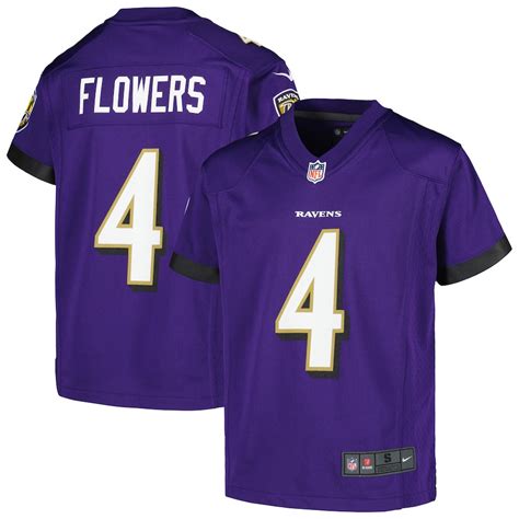 Youth Baltimore Ravens Zay Flowers Nike Purple Game Jersey – Official ...