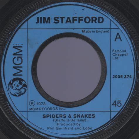 Jim Stafford – Spiders & Snakes (1974, Large Centre, Vinyl) - Discogs