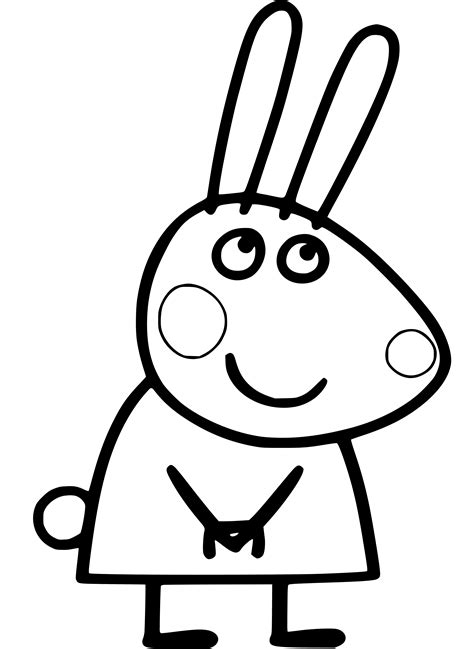 Coloring Page Peppa Pig Rebecca Rabbit Peppa Pig – NBKomputer