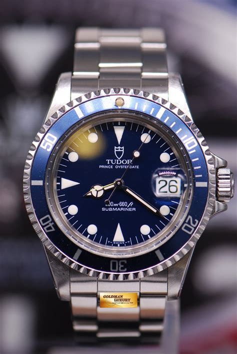 [SOLD] TUDOR OYSTER PRINCEDATE SUBMARINER BLUE DIAL / BLUE BEZEL 40mm ...