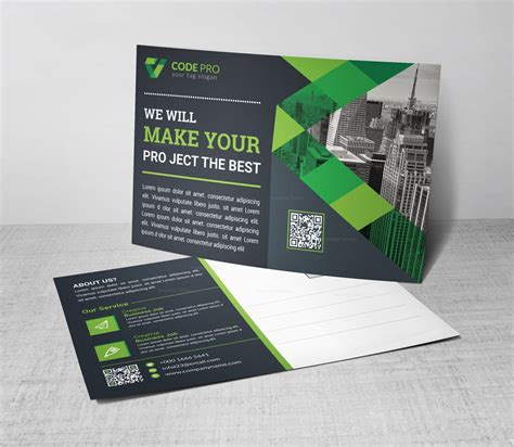 Cool Modern Postcard Design Template 002256 - Template Catalog