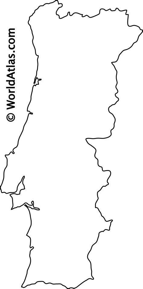 Portugal Outline Map