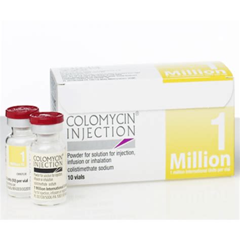 Colomycin Injection 1Million 10 aup حقن كولوميسين لعلاج الالتهابات الرئوية