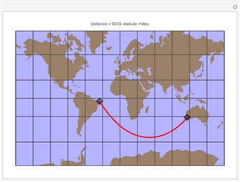 Great Circles on Mercator's Chart - Wolfram Demonstrations Project