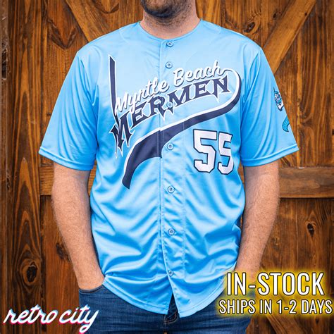 Myrtle Beach Mermen Kenny Powers Baseball Jersey *IN-STOCK* – Retro City Threads