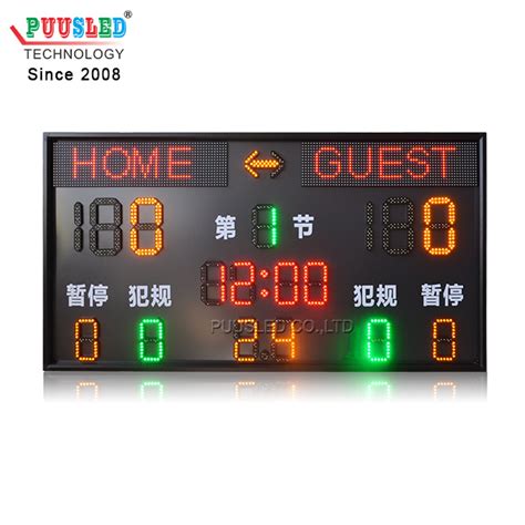 New Design Wireless Control Led Basketball Scoreboard LED Sports ...