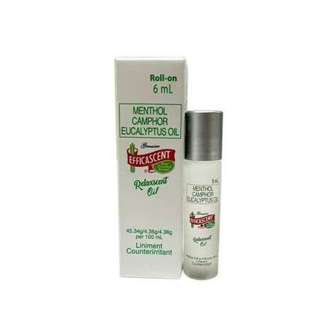 Efficascent Oil Brand Genuine Roll-on, Relaxing Oil Ointment 6ml, Pack ...