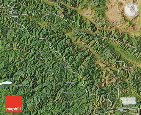 Satellite Map of Mineral County