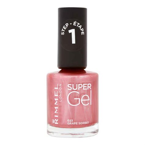 Rimmel Super Gel Nail Polish Grape Sorbet | Wilko