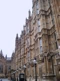 Free Stock photo of Red Buses in Front Portcullis House in Westminster | Photoeverywhere